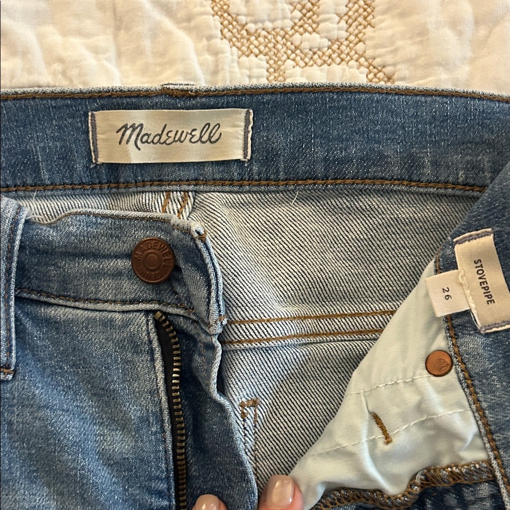 Madewell Women's Stonewash Blue Jeans